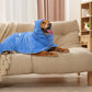 Peignoir de Bain Ultra-Absorbant à Capuche pour Grand Chien