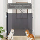 Barrière Rétractable PVC Noire pour Chats et Chiens – Fermeture Automatique