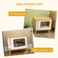 Maison pour Chat Forme TV avec Coussin Douillet et Balle Suspendue