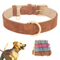 Collier en Simili Cuir Rembourré pour Chien