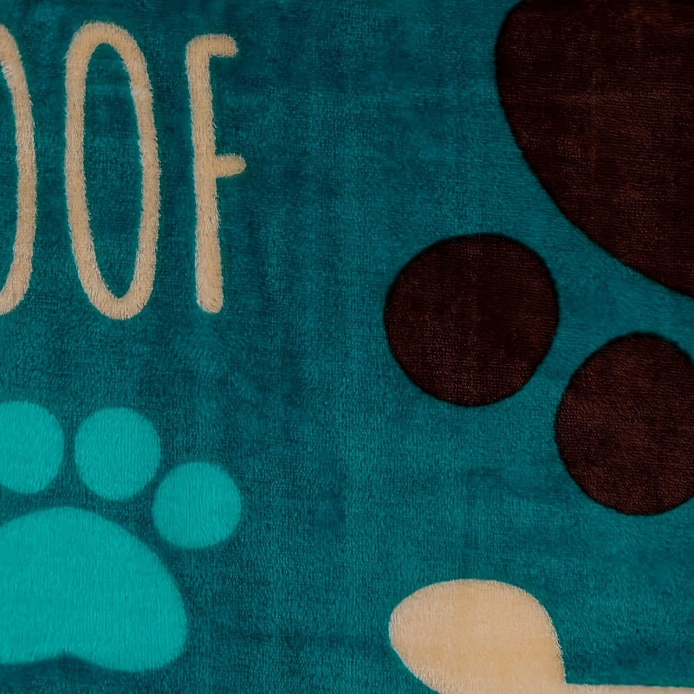 Couverture Flanelle à Motifs Pattes et Os