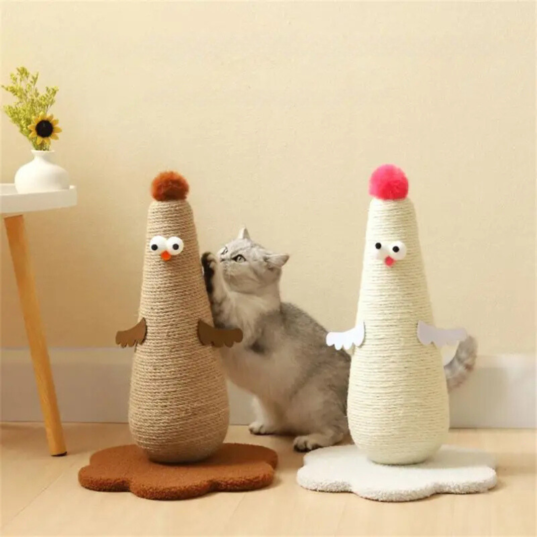 Griffoir Poulet en Sisal – L’Accessoire Ludique et Utile pour Chats