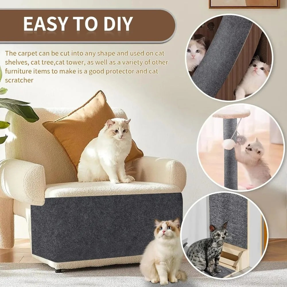 Tapis protecteur universel anti-griffes pour chat – Découpable & adhésif