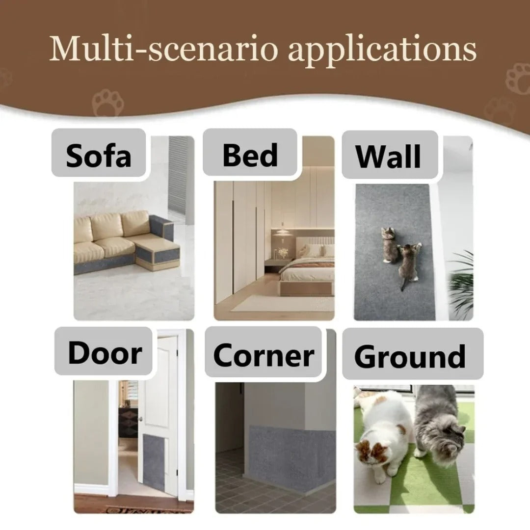 Tapis protecteur universel anti-griffes pour chat – Découpable & adhésif