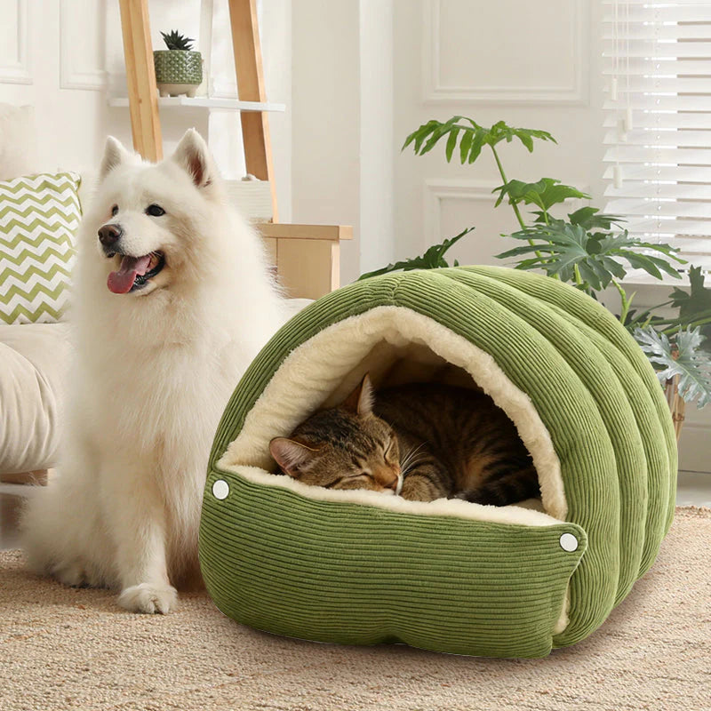 Cocon d'Hiver douillet pour chats et chiens