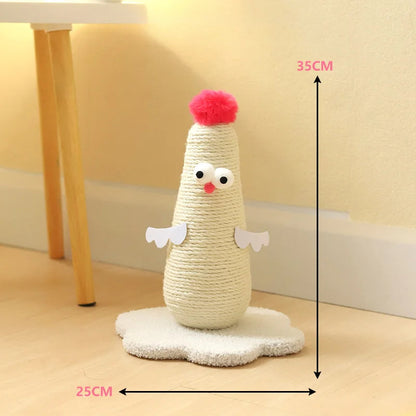 Griffoir Poulet en Sisal – L’Accessoire Ludique et Utile pour Chats